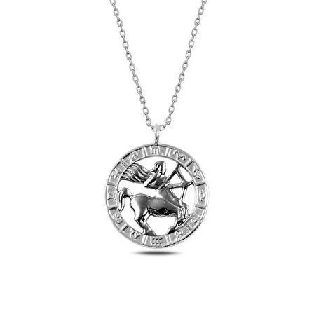 925 Ayar Gümüş Yay Burcu Kolye