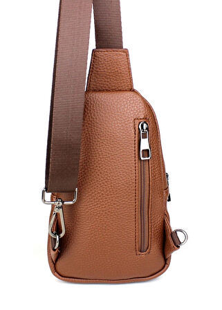 Erkek Taba Renk Çift Kol Çapraz Omuz Çantası Body Bag Çanta Günlük Çanta