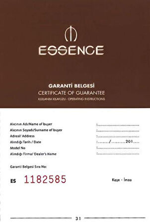  Essence Kadın Kol Saati D1146.170