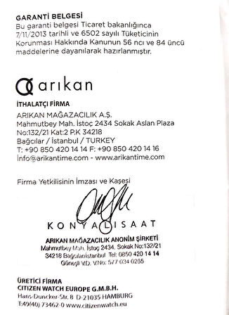 Citizen Kadın Kol Saati Yedek Kayışlı EM1090-78X-1