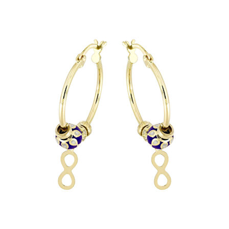 Altın Sonsuzluk Halka Küpe