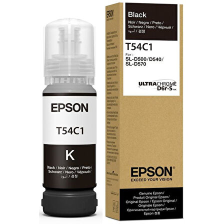 EPSON Surelab T54C1 Siyah Mürekkep Şişesi 70 ml C13T54C120丨SL-D500