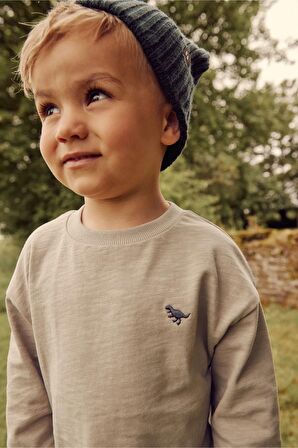 Pamuklu Grey Long Sleeve Alt Üst Takım