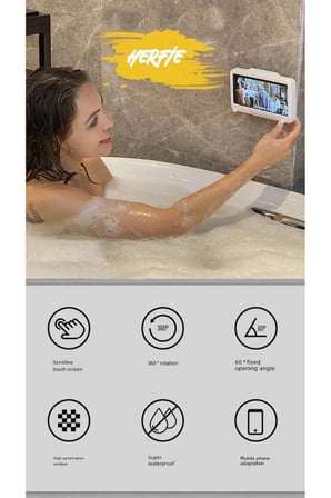 Yağmura Dayanıklı Cep Telefonu Kesesi Duvara Yapışan Çevrilebilir Tutacak