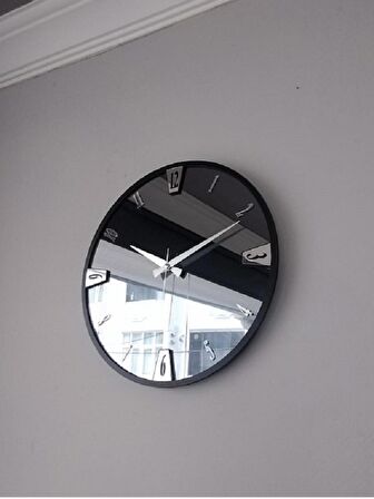 GERÇEK AYNALI DEKORATİF DUVAR SAATİ 50 CM