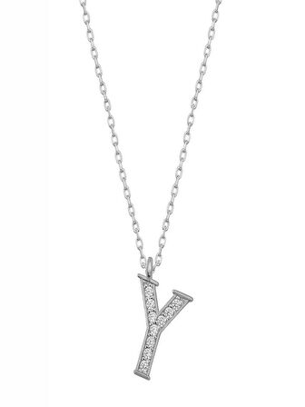 925 Ayar Gümüş Y Harfi Kadın Gümüş Kolye