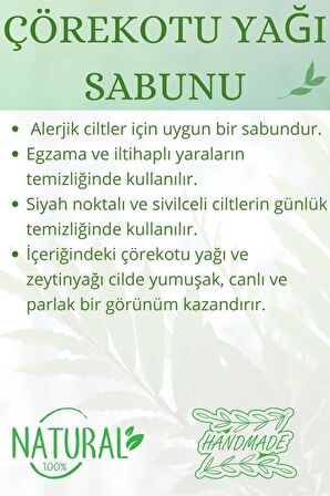 Hediyelik Çörekotu Yağı Sabunu El Yapımı Doğal Paletli 110 G