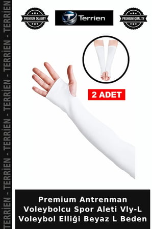 Premium Antrenman Voleybolcu Spor Aleti Vly-L Voleybol Elliği Beyaz L Beden