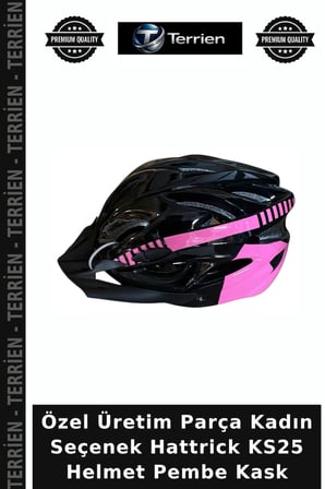 Özel Üretim Parça Kadın Seçenek Hattrick KS25 Helmet Pembe Kask