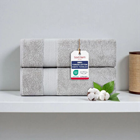 2'li  Banyo Havlusu Yumuşak %100pamuk 