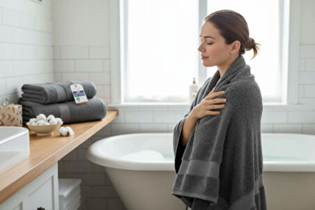 2'li  Banyo Havlusu Yumuşak %100pamuk 