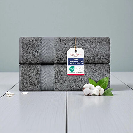 2'li  Banyo Havlusu Yumuşak %100pamuk 