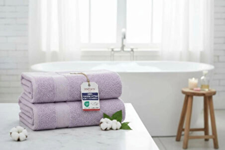2'li  Banyo Havlusu Yumuşak %100pamuk 