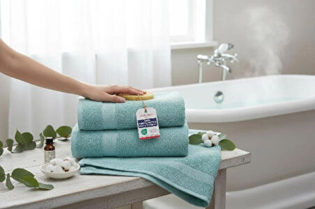 2'li  Banyo Havlusu Yumuşak %100pamuk 