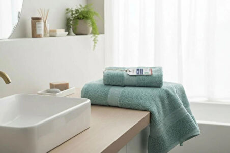 2'li  Banyo Havlusu Yumuşak %100pamuk 