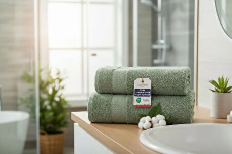 2'li  Banyo Havlusu Yumuşak %100pamuk 