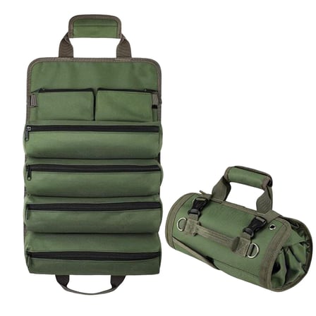 Microcase Çok Bölmeli Katlanabilir Çıkarılabilir Gözlü Organizer Takım ve Hırdavat Çantası - AL5114