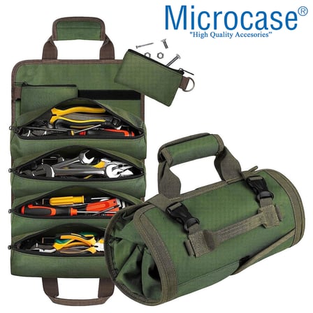 Microcase Çok Bölmeli Katlanabilir Çıkarılabilir Gözlü Organizer Takım ve Hırdavat Çantası - AL5114