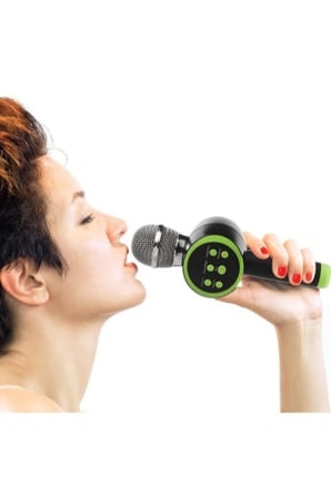 2 Adet Kablosuz Karaoke Mikrofonu – Bluetooth Hoparlörlü Taşınabilir Mikrofon, Tws Destekli, Tf/USB/Fm Uyumlu Karaoke Mic
