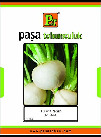 paşa tohumculuk Akkaya Beyaz Turp Tohumu 100 Gr.