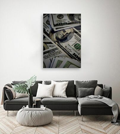 Kırmızı Rujlu Kadın Cam Tablo