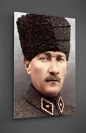 Atatürk At Üzerinde Cam Tablo