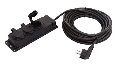 Topart TA01557 20mt 3’lü Grup Prizli Uzatma Kablosu