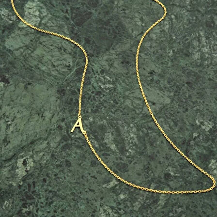 Harf Altın Kolye 14 Ayar Forse Zincir