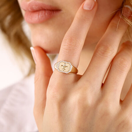 14 Ayar Altın Şövalye Yüzük