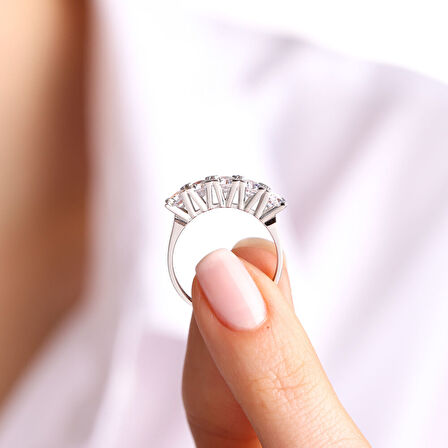 Tektaş & Beştaş Beyaz Altın Yüzük