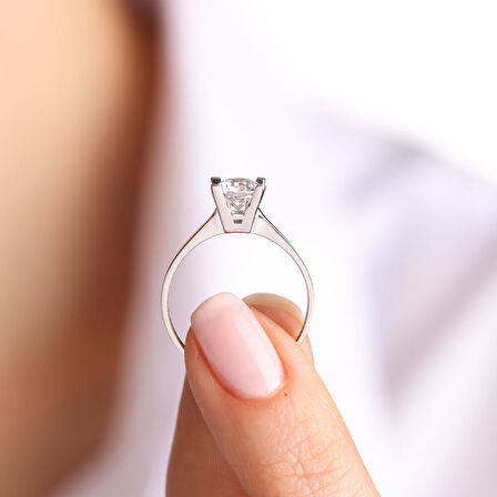 Tektaş & Beştaş Beyaz Altın Yüzük