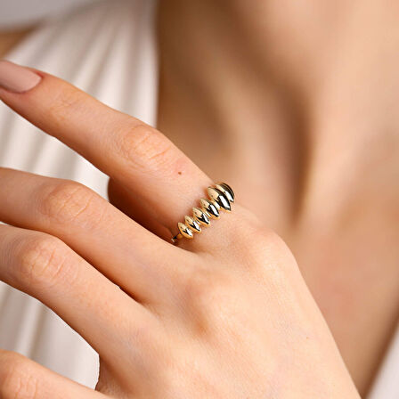 Altın Shield Yüzük 14K