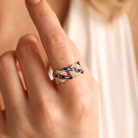 Mineli Gurmet Altın Yüzük 