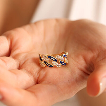 Mineli Gurmet Altın Yüzük 