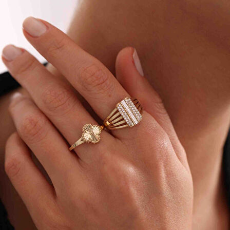 Altın Yonca Yüzük