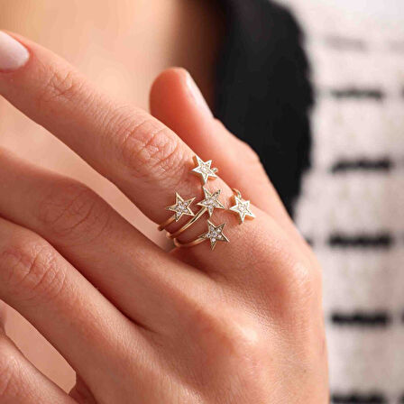 Yıldız Seli Altın Yüzük