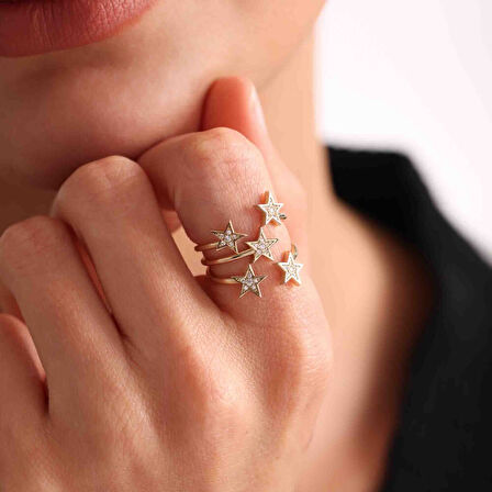 Yıldız Seli Altın Yüzük