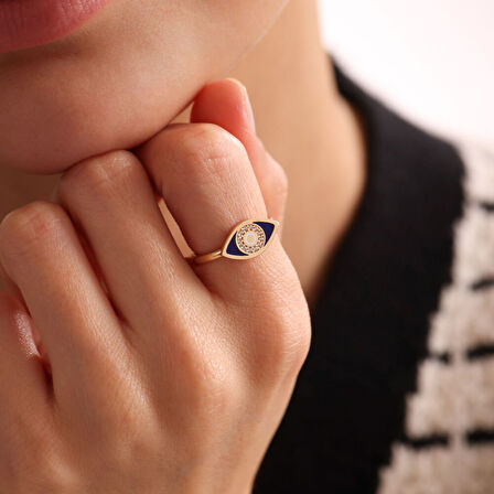 Altın Göz Yüzük Mineli