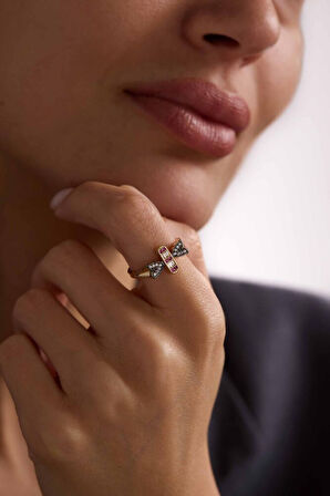 Butterfly Yüzük Ruby Özel Tasarım