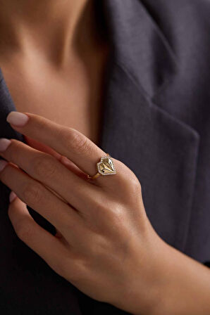 Altın Kalpli Yüzük Origami