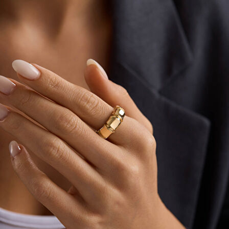 Smooth Gold Altın Yüzük 7mm 