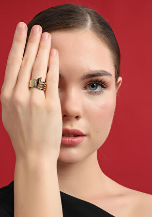 Gold Flow 14 Ayar Altın Yüzük