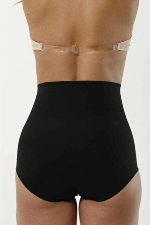 Kadın Siyah Lazer Kesim Slip Korse 2005
