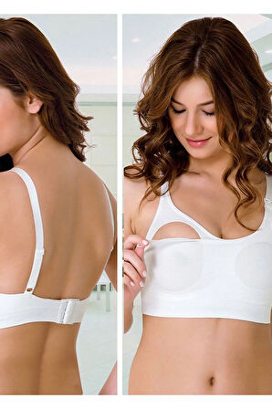 Kadın Siyah Agraflı Emzirme Sütyen