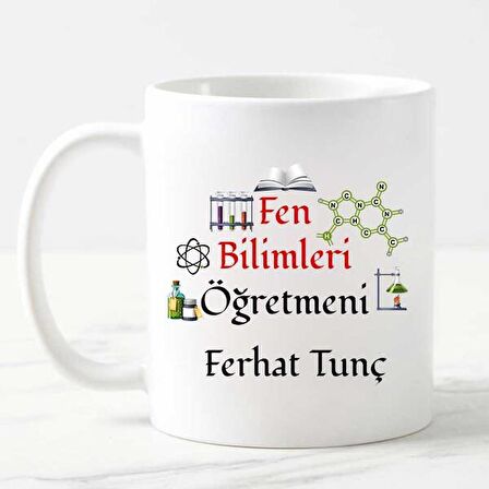 Fen Bilimleri Öğretmenine Hediye Kupa Bardak