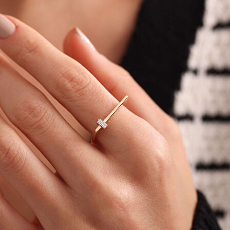 Altın Baget Yüzük Tasarım