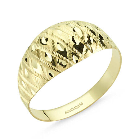 Altın Yüzük 14 Ayar Fantazi Modeli