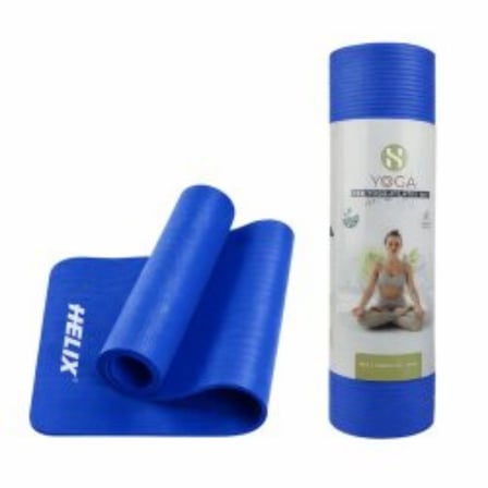 Helix Yoga Matı NBR 16mm Mavi