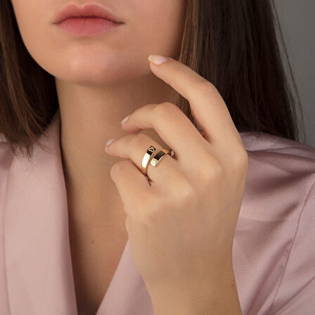 Eklem Altın Yüzük 14K Gold