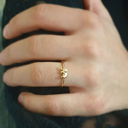 Fil Altın Yüzük Rose Gold